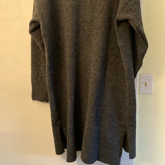 Lucky Brand Dark Gray Long Wool Blend Cardigan New With Tags - Picture 9 of 16